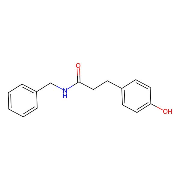 2D Structure of 3-(4-hydroxyphenyl)-N-benzylpropionamide