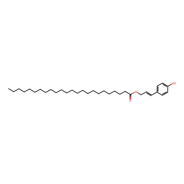 2D Structure of 3-(4-Hydroxyphenyl)prop-2-enyl tetracosanoate