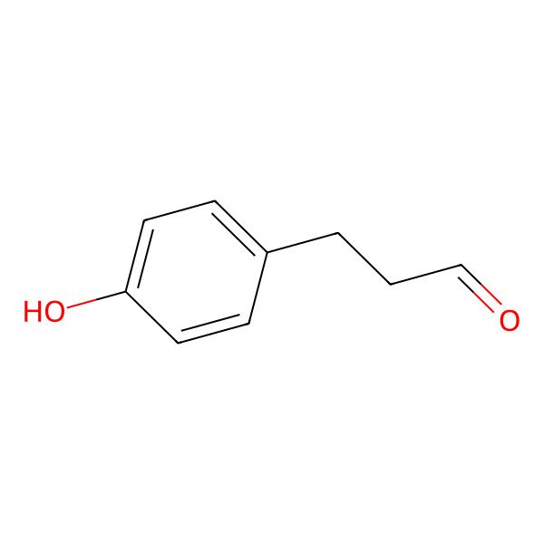 2D Structure of 3-(4-Hydroxyphenyl)propanal 2D Structure of 3-(4-Hydroxyphenyl)propanal