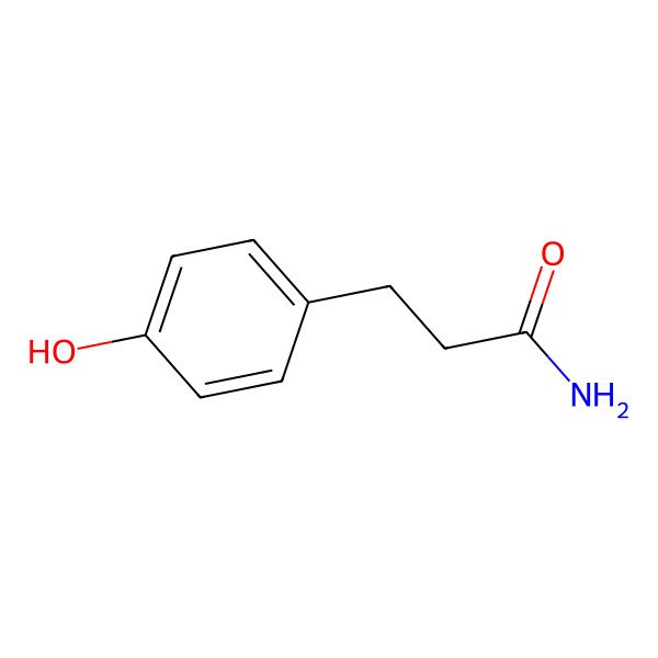 2D Structure of 3-(4-Hydroxyphenyl)Propanamide