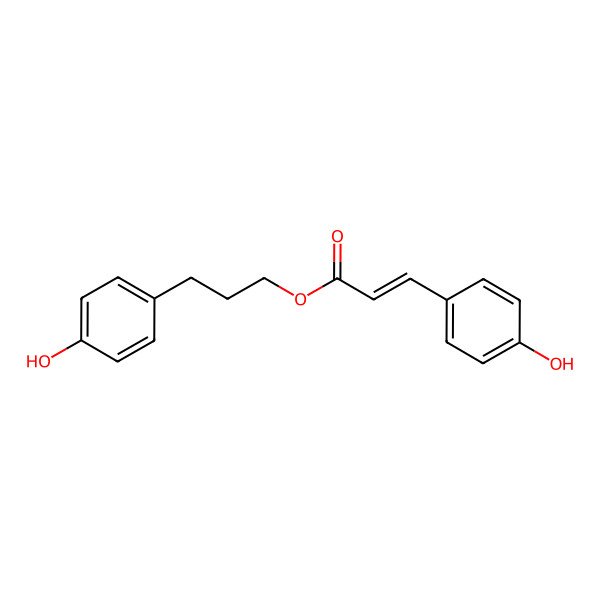2D Structure of 3-(4-Hydroxyphenyl)propyl 3-(4-hydroxyphenyl)prop-2-enoate
