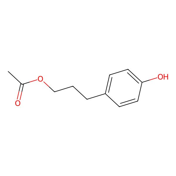 2D Structure of 3-(4-hydroxyphenyl)propyl Acetate