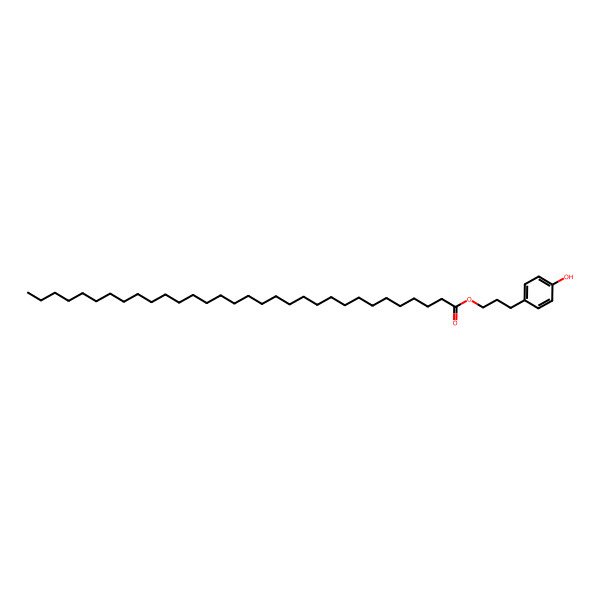 2D Structure of 3-(4-Hydroxyphenyl)propyl dotriacontanoate 2D Structure of 3-(4-Hydroxyphenyl)propyl dotriacontanoate