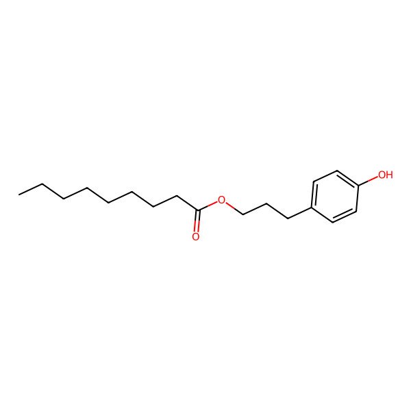2D Structure of 3-(4-Hydroxyphenyl)propyl nonanoate 2D Structure of 3-(4-Hydroxyphenyl)propyl nonanoate
