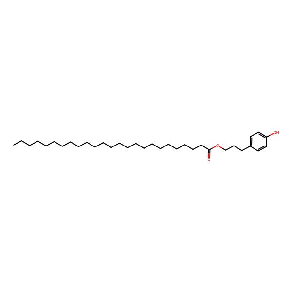 2D Structure of 3-(4-Hydroxyphenyl)propyl pentacosanoate 2D Structure of 3-(4-Hydroxyphenyl)propyl pentacosanoate