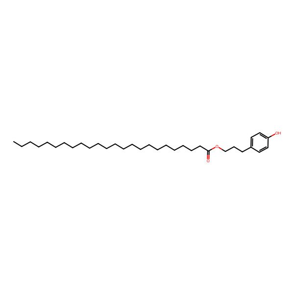 2D Structure of 3-(4-Hydroxyphenyl)propyl tetracosanoate