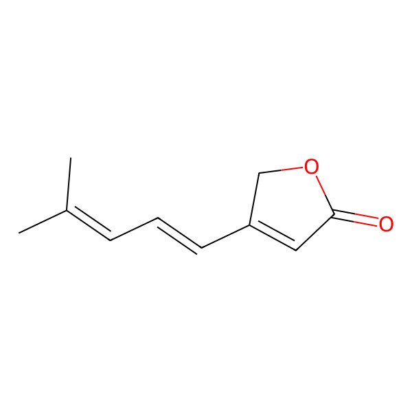 2D Structure of 3-(4-methylpenta-1,3-dienyl)-2H-furan-5-one