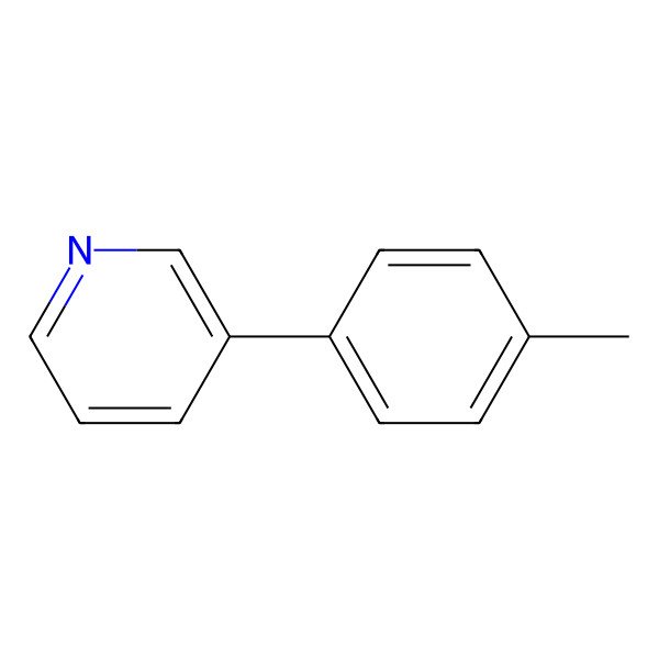 2D Structure of 3-(4-Methylphenyl)pyridine