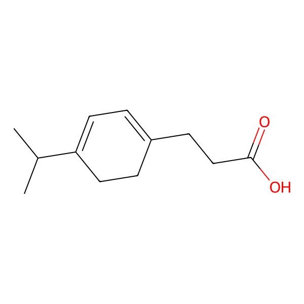 2D Structure of 3-(4-Propan-2-ylcyclohexa-1,3-dien-1-yl)propanoic acid