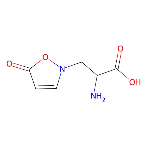2D Structure of 3-(5-oxoisoxazolin-2-yl)-L-alanine 2D Structure of 3-(5-oxoisoxazolin-2-yl)-L-alanine