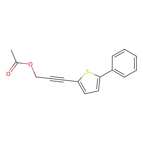2D Structure of 3-(5-phenylthiophen-2-yl)prop-2-ynyl Acetate
