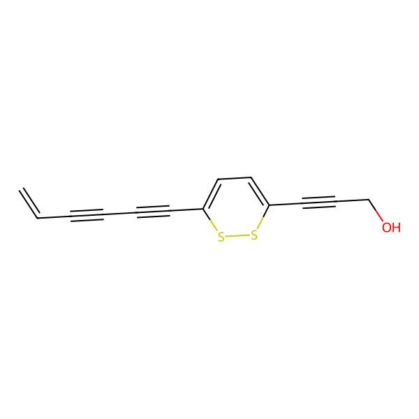 2D Structure of 3-(6-Hex-5-en-1,3-diynyldithiin-3-yl)prop-2-yn-1-ol