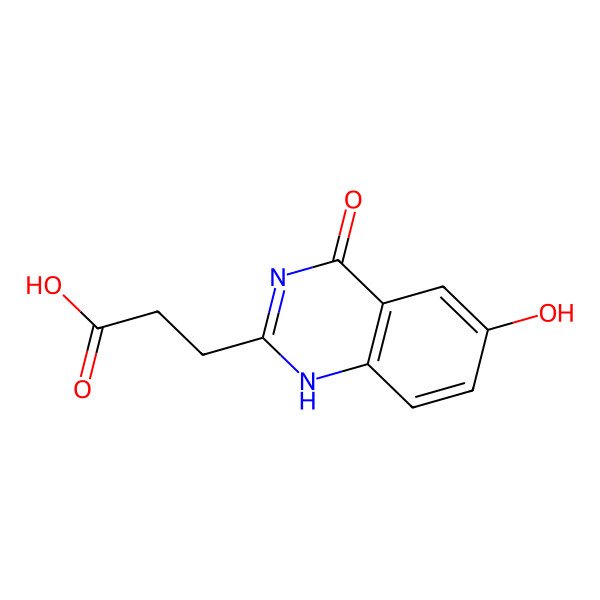2D Structure of 3-(6-hydroxy-4-oxo-1H-quinazolin-2-yl)propanoic acid