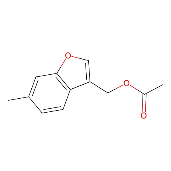 2D Structure of 3-(Acetoxymethyl)-6-methylbenzofuran
