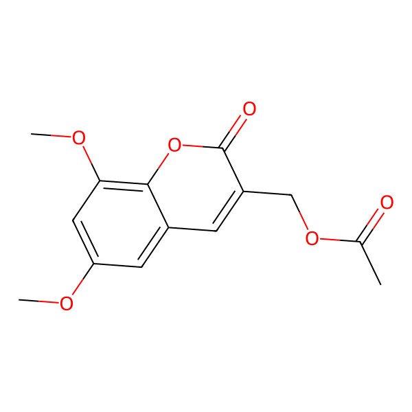2D Structure of 3-Acetoxymethyl-6,8-dimethoxycoumarin