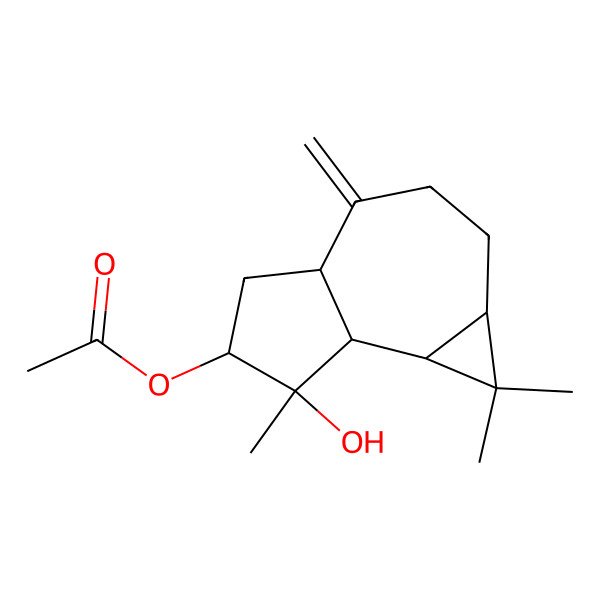 2D Structure of 3-Acetoxyspathulenol