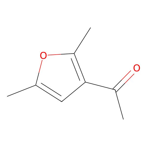 2D Structure of 3-Acetyl-2,5-dimethylfuran