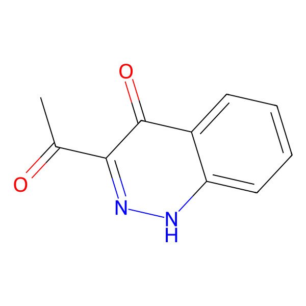 2D Structure of 3-Acetyl-4-hydroxycinnoline