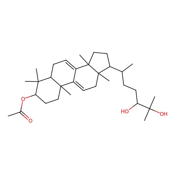 2D Structure of 3-acetyl-lucidumol B