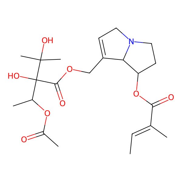 2D Structure of 3'-Acetylheliosupine