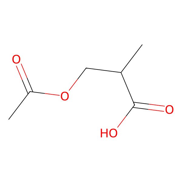 2D Structure of 3-(Acetyloxy)-2-methylpropanoic acid