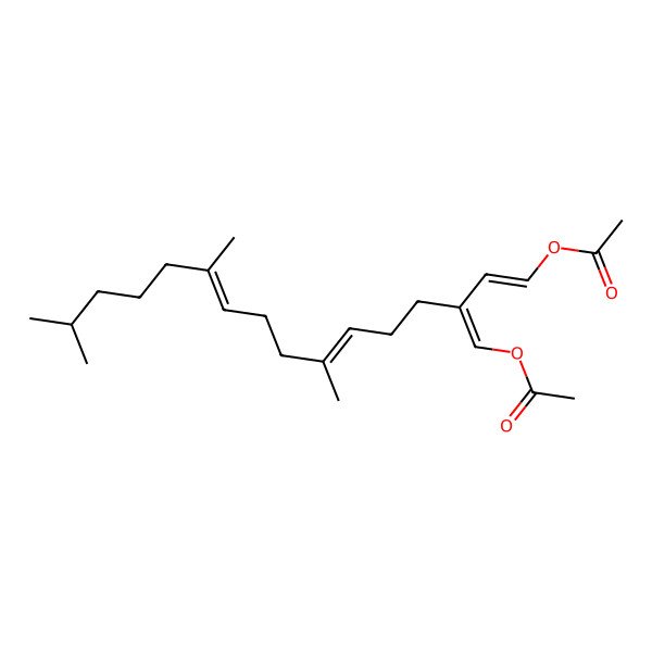 2D Structure of [3-(Acetyloxymethylidene)-7,11,15-trimethylhexadeca-1,6,10-trienyl] acetate