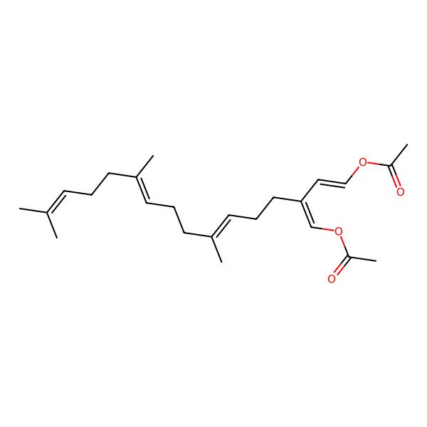 2D Structure of [3-(Acetyloxymethylidene)-7,11,15-trimethylhexadeca-1,6,10,14-tetraenyl] acetate