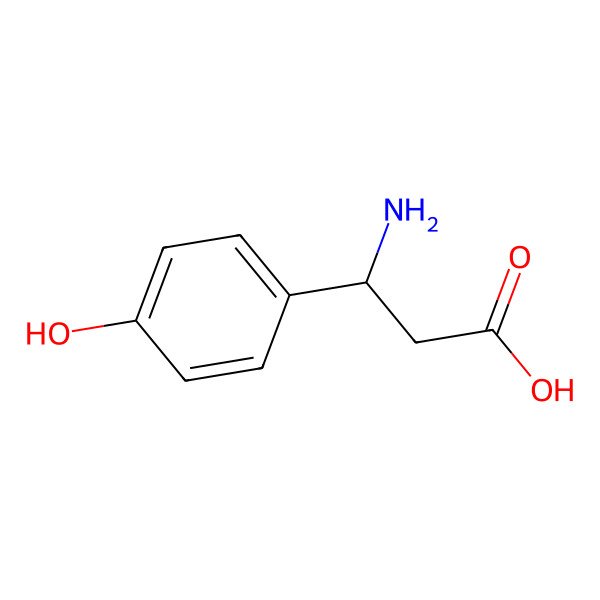 2D Structure of 3-Amino-3-(4-hydroxyphenyl)propanoic acid