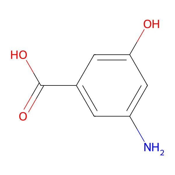 2D Structure of 3-Amino-5-hydroxybenzoic acid