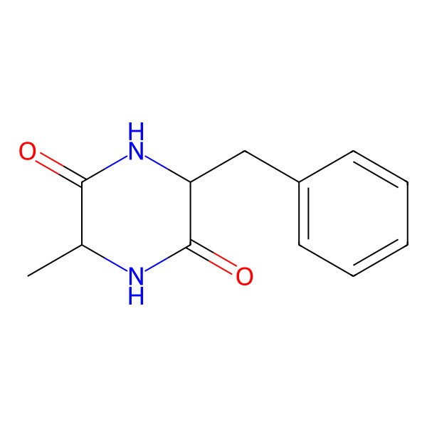 2D Structure of 3-Benzyl-6-methyl-2,5-piperazinedione