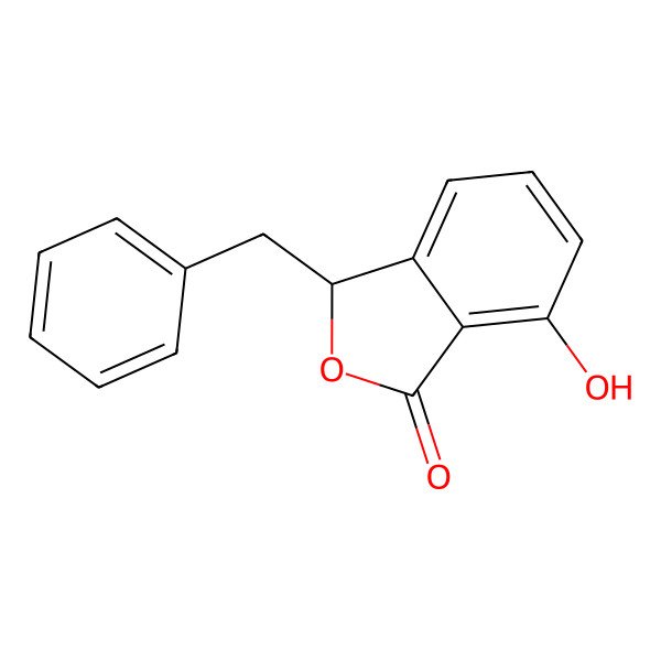 2D Structure of 3-benzyl-7-hydroxy-3H-2-benzofuran-1-one