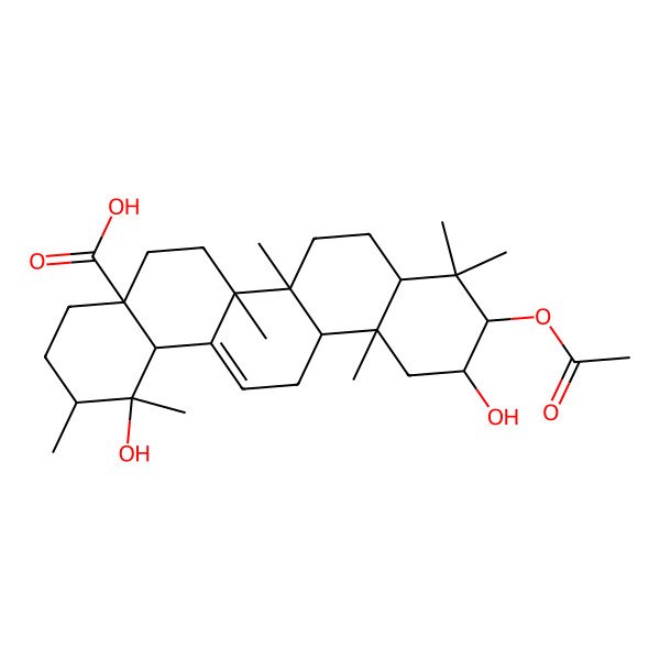 2D Structure of 3 beta-Acetyl tormentic acid