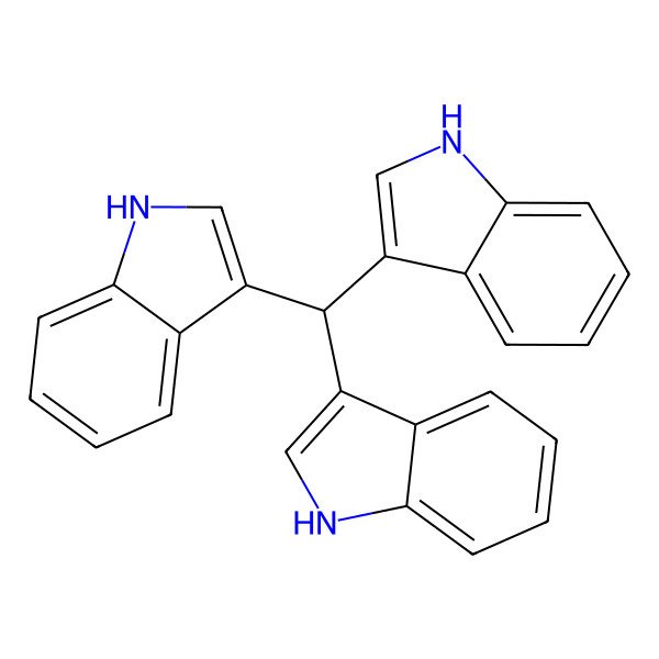 2D Structure of 1,1,1-Tris(3-indolyl)methane
