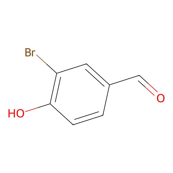 2D Structure of 3-Bromo-4-hydroxybenzaldehyde
