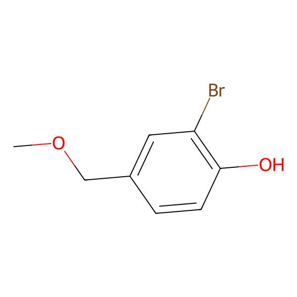 2D Structure of 3-Bromo-4-hydroxybenzyl methyl ether