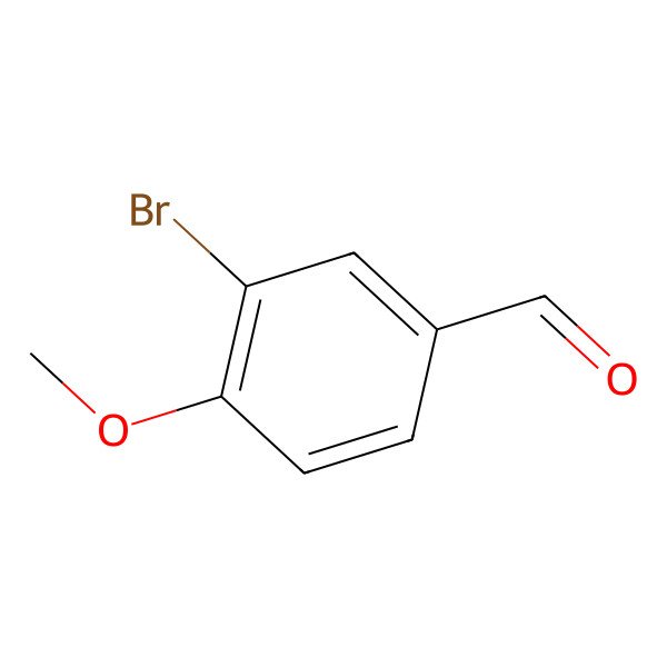 2D Structure of 3-Bromo-4-methoxybenzaldehyde