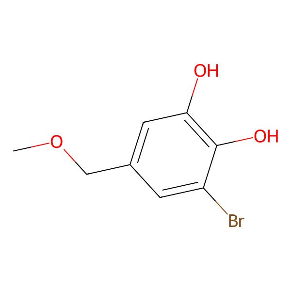 2D Structure of 3-Bromo-4,5-dihydroxylbenzyl methyl ether