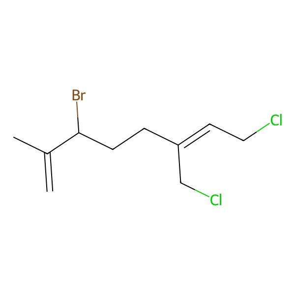 2D Structure of 3-Bromo-8-chloro-6-(chloromethyl)-2-methylocta-1,6-diene