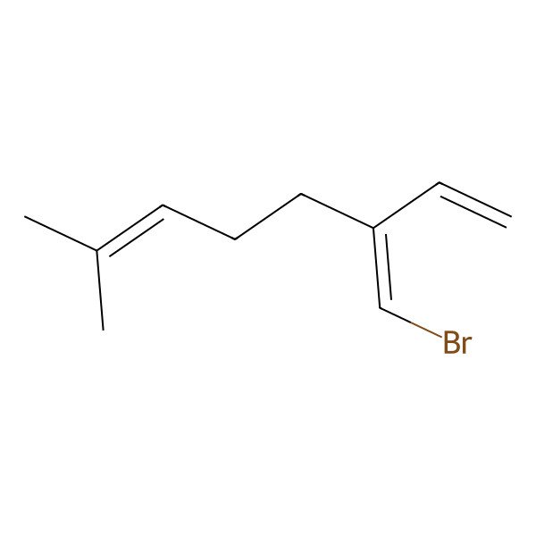 2D Structure of 3-(Bromomethylidene)-7-methylocta-1,6-diene