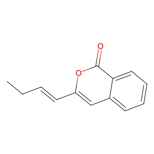 2D Structure of 3-But-1-enylisochromen-1-one