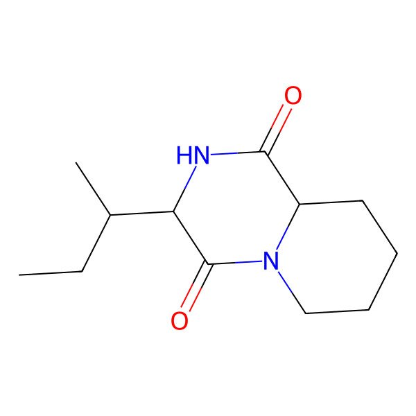 2D Structure of 3-butan-2-yl-3,6,7,8,9,9a-hexahydro-2H-pyrido[1,2-a]pyrazine-1,4-dione