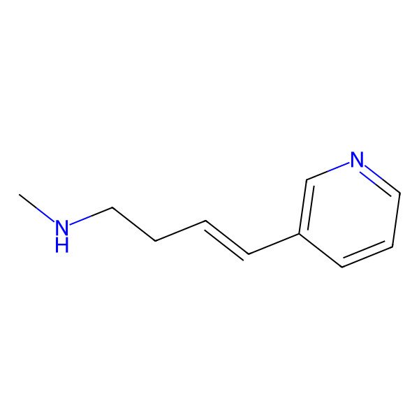 2D Structure of 3-Buten-1-amine, N-methyl-4-(3-pyridinyl)-