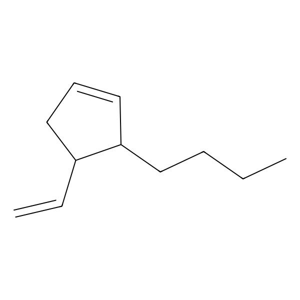 2D Structure of 3-Butyl-4-vinyl-cyclopentene