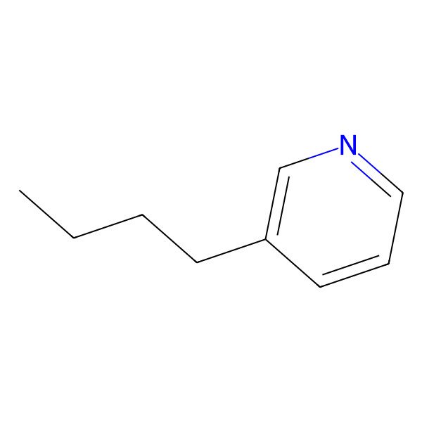 2D Structure of 3-Butylpyridine