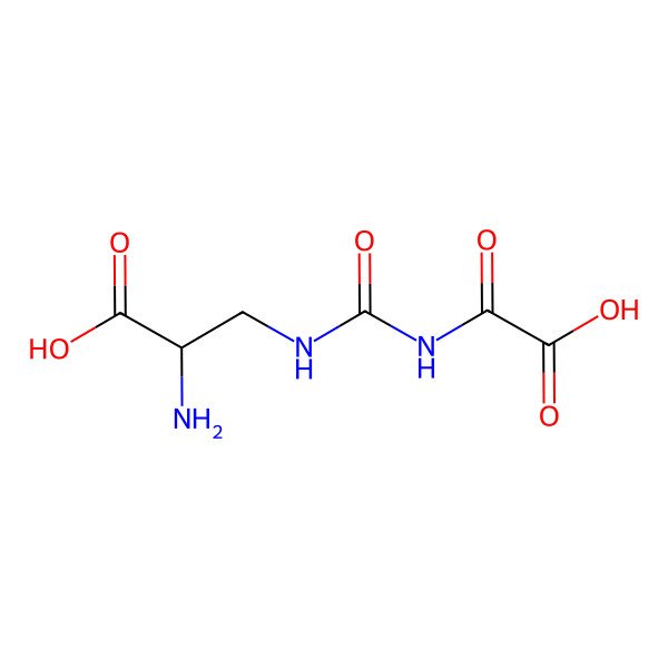 2D Structure of 3-[[[(Carboxycarbonyl)amino]carbonyl]amino]-L-alanine