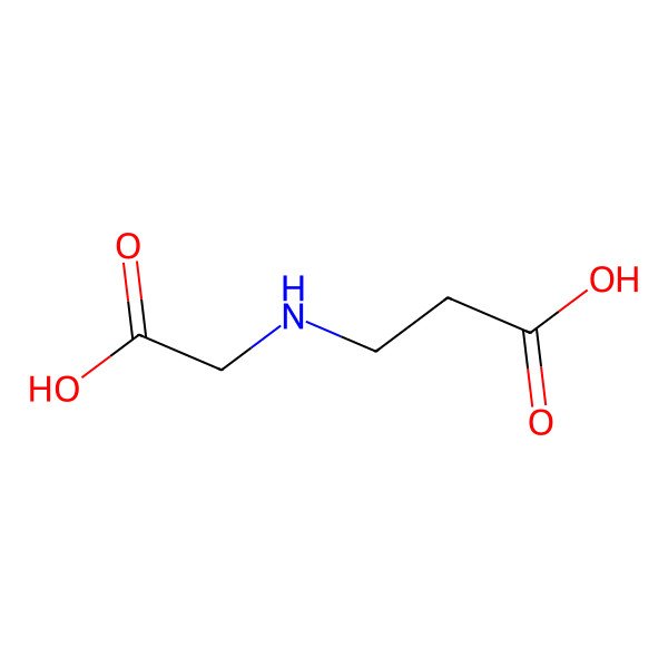 2D Structure of 3-(Carboxymethylamino)propanoic acid