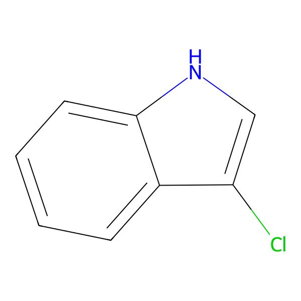 2D Structure of 3-Chloro-1H-indole