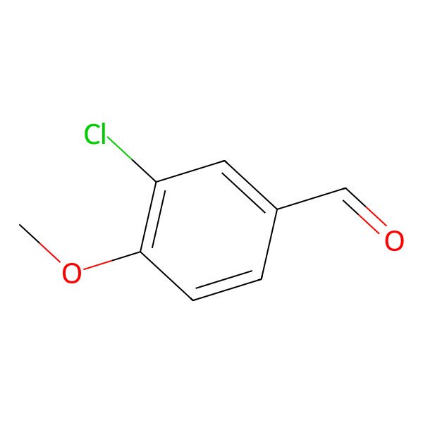 2D Structure of 3-Chloro-4-methoxybenzaldehyde