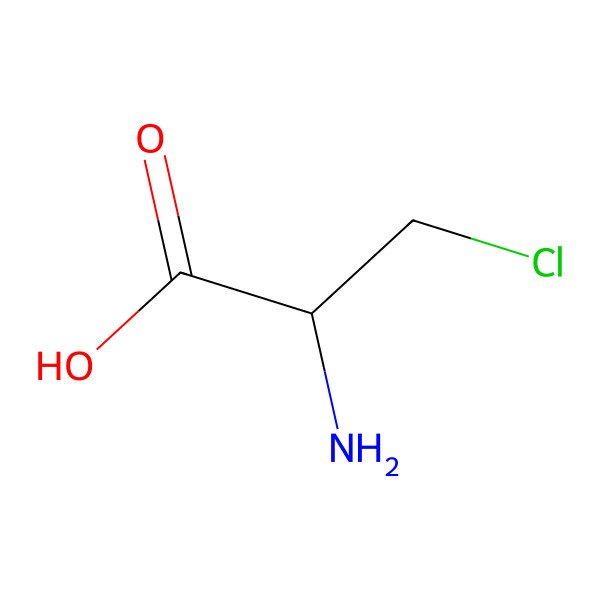 2D Structure of beta-chloro-D-alanine