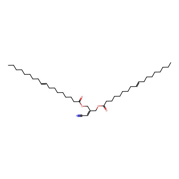 2D Structure of [3-Cyano-2-(octadec-9-enoyloxymethyl)prop-2-enyl] octadec-9-enoate